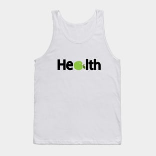 Health typography design Tank Top